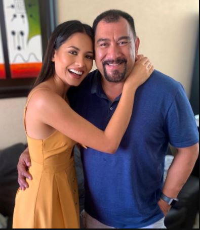 Santiago Meza with his daughter Andrea Meza
